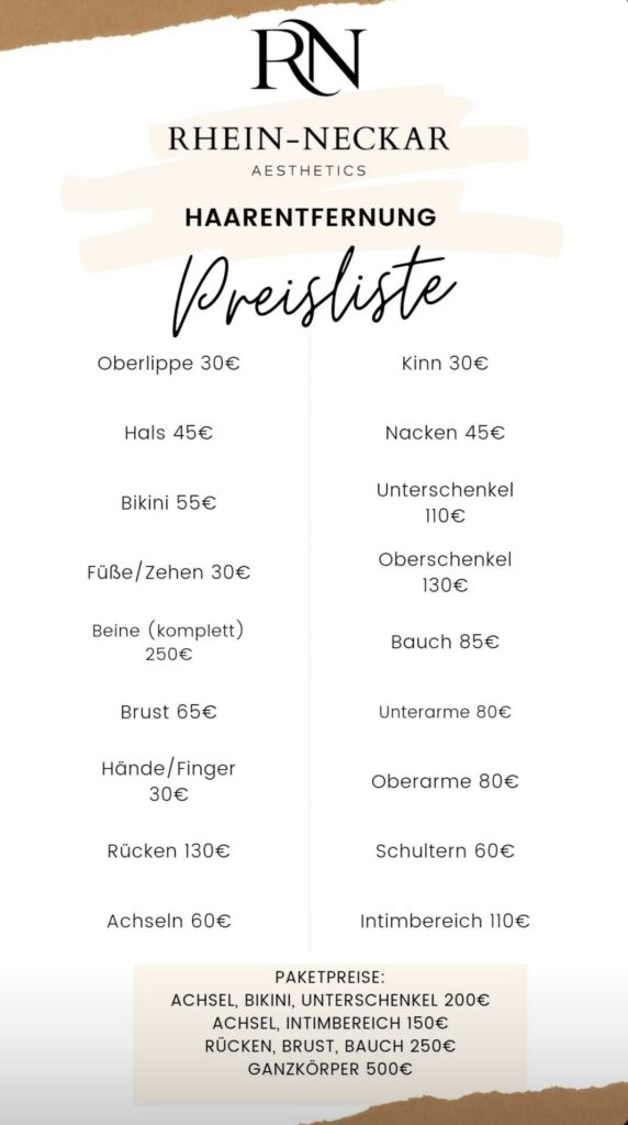 Dauerhafte Haarentfernung Rhein Neckar Aesthetics Dr Björn Frey St Leon Rot